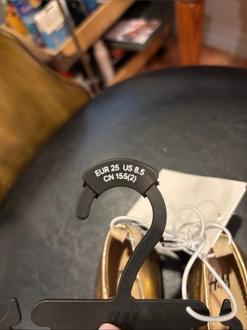 H&M Metallic Gold Bow Ballet Flats for Kids
